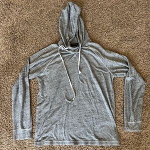 Velvet by Graham & Spencer Heather Gray Lightweight Hooded Pullover